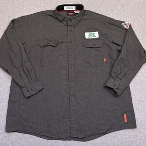 Bulwark FR iQ Series Comfort Woven Lightweight Shirt Mens 3XL Gray LG&E Workwear